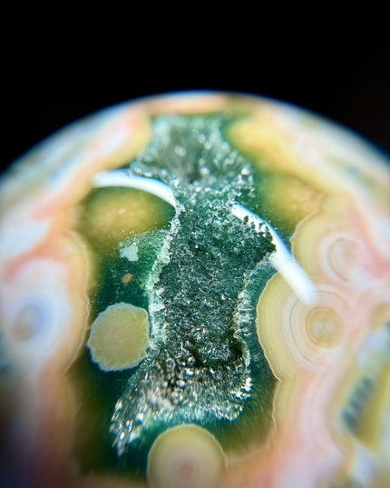 Extraordinary 8th Vein Ocean Jasper Sphere | Last of Its Kind