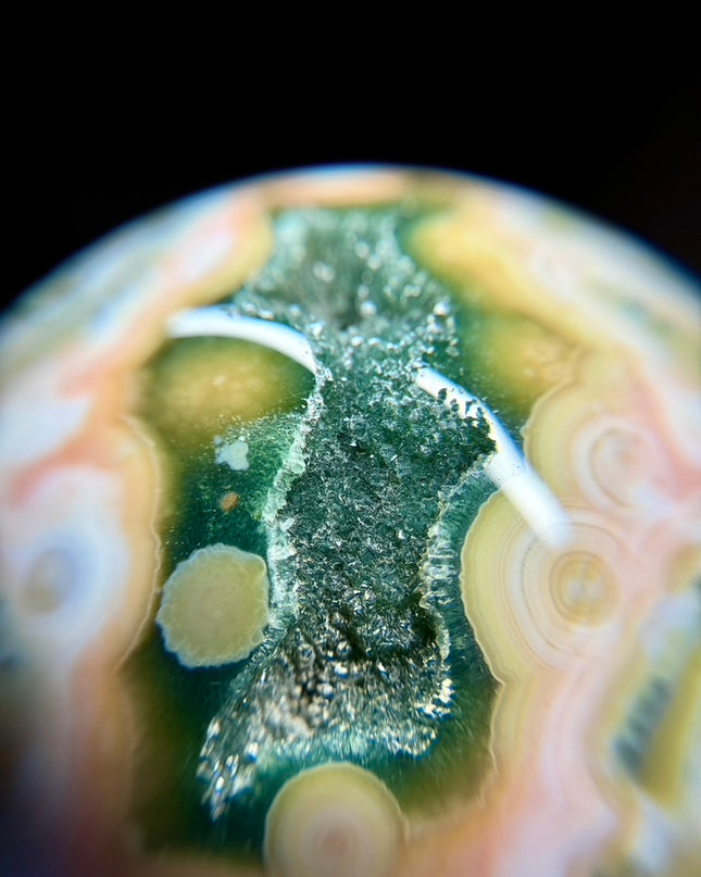 Extraordinary 8th Vein Ocean Jasper Sphere | Last of Its Kind