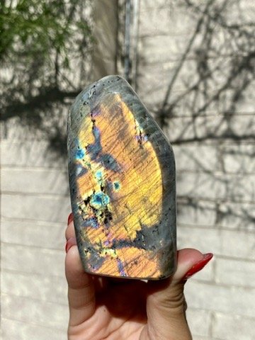 Fire Flash Labradorite Freeform | Creative Power