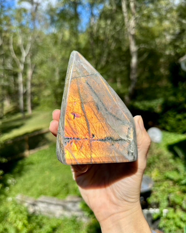 Fire Flash Labradorite Freeform | Creative Power & Energy