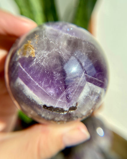Dream Amethyst Sphere | Beautiful Banded Crystal of Clarity
