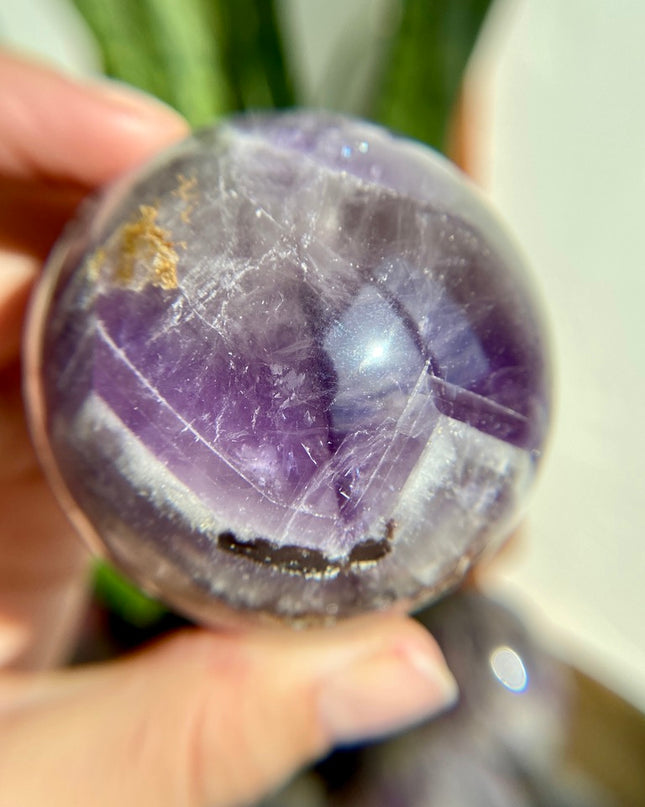 Dream Amethyst Sphere | Beautiful Banded Crystal of Clarity