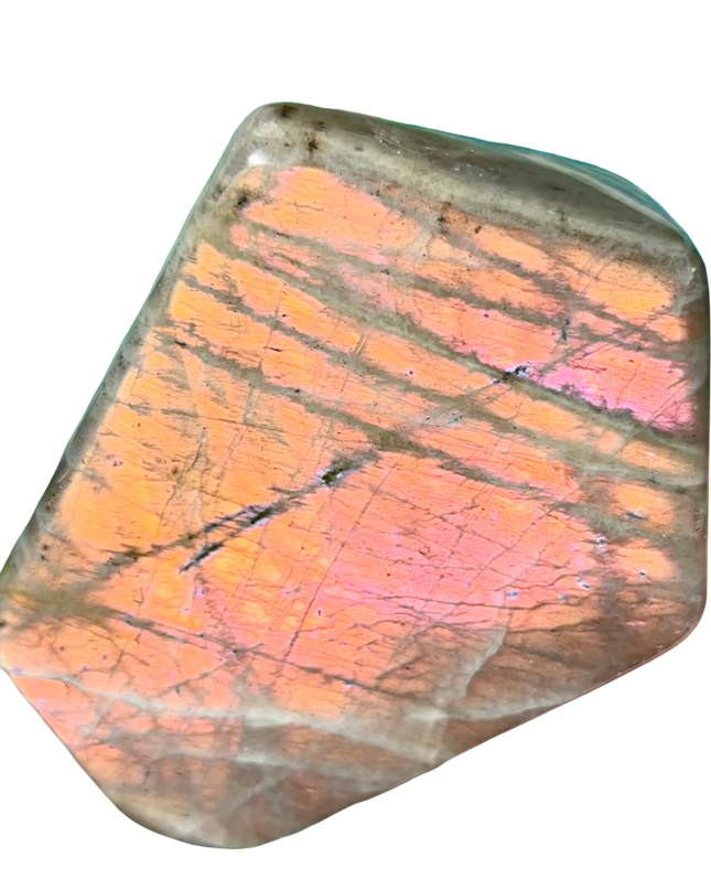 Fire Flash Labradorite Freeform | Rare Collector’s Flash Gem