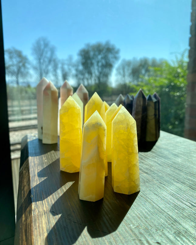 Orange Calcite Tower