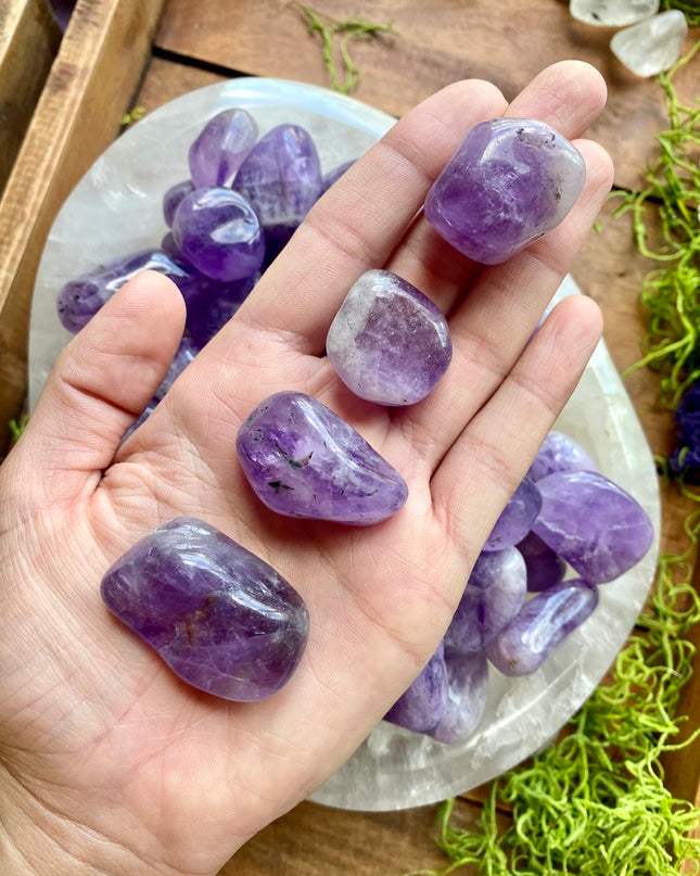 Dream Amethyst Tumbled Stone | Balance & Clarity Energy Stone