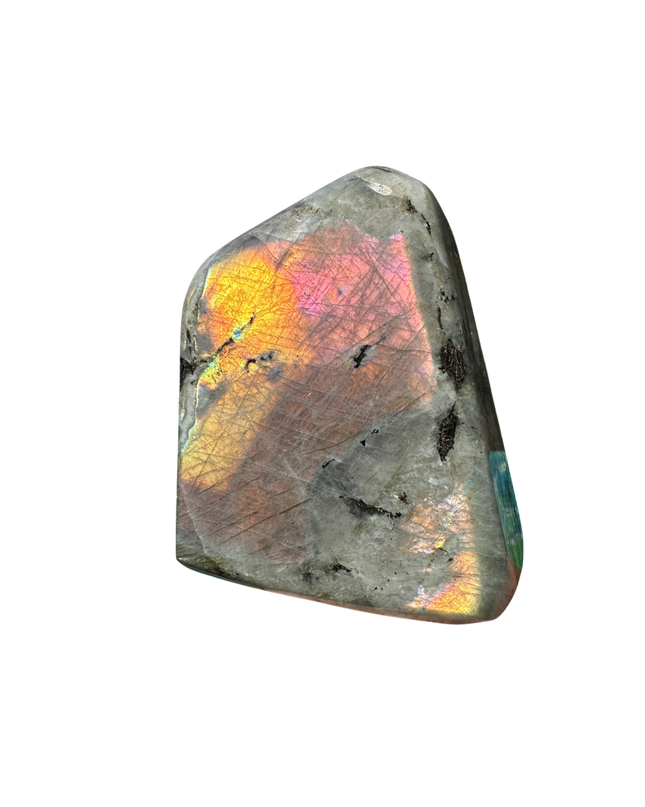 Fire Flash Labradorite Freeform | Sunset Flame of Self-Discovery