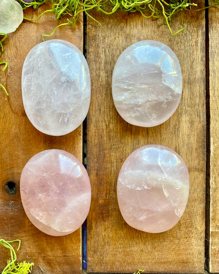 Rose Quartz Palm Stone | Unconditional Love & Radiance