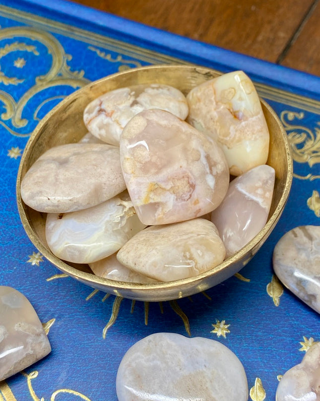 Flower Agate Heart | Gentle Growth