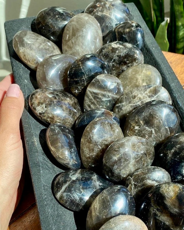 Smokey Quartz Palm Stone |