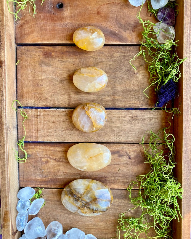 Golden Healer Palm Stone | Ancient Healing Earth Energy