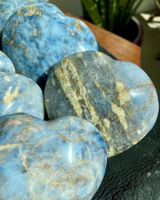 Blue Opal Heart | Calm & Creativity