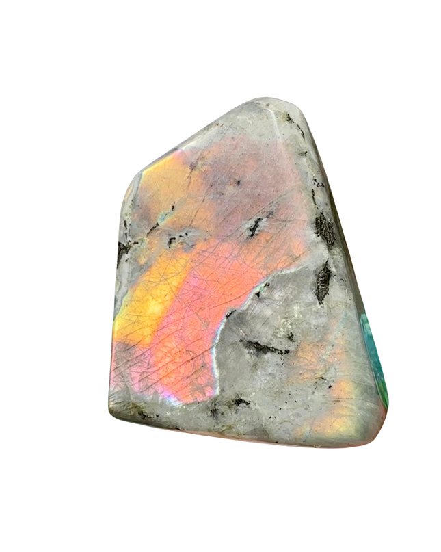 Fire Flash Labradorite Freeform | Sunset Flame of Self-Discovery