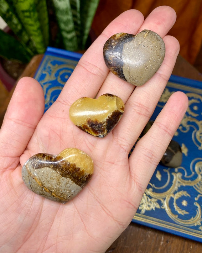 Yellow Septarian Heart | Dragon Stone