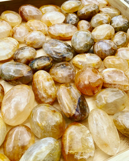 Golden Healer Palm Stone | Ancient Healing Earth Energy