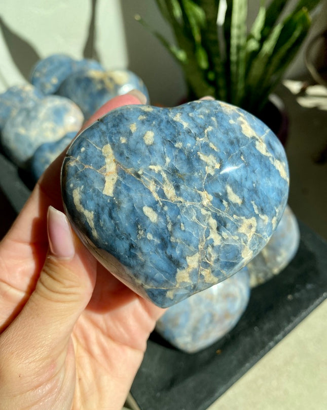 Blue Opal Heart | Calm & Creativity