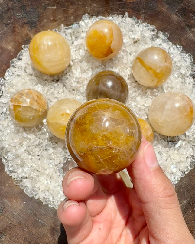 Golden Healer Sphere | Energy Crystal