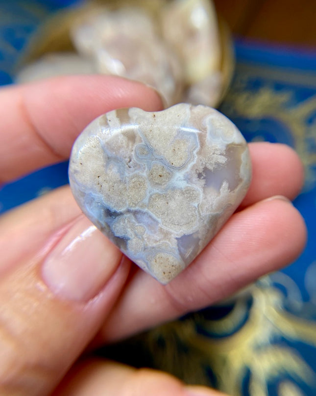 Flower Agate Heart | Gentle Growth