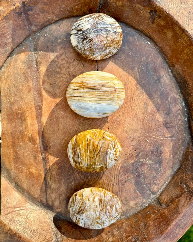 Chopstick Agate Palm Stone | Focus and Flow