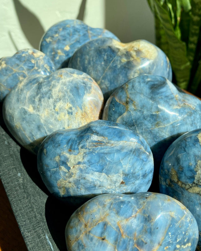 Blue Opal Heart | Calm & Creativity