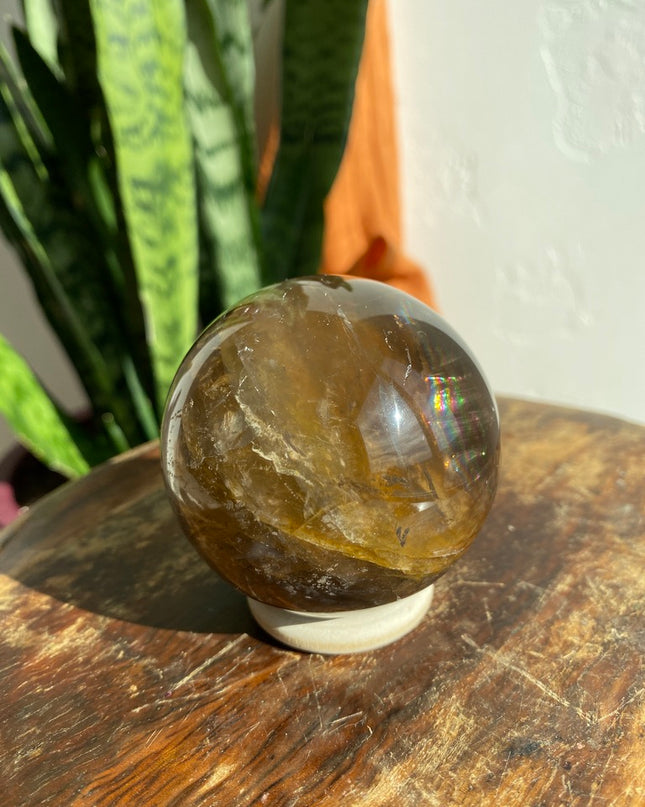 Smokey Quartz Sphere | Grounding, Protection & Calm
