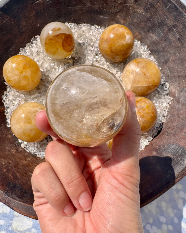 Golden Healer Sphere | Energy Crystal