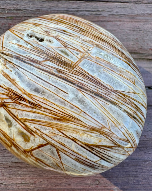 Chopstick Agate Palm Stone | Focus and Flow