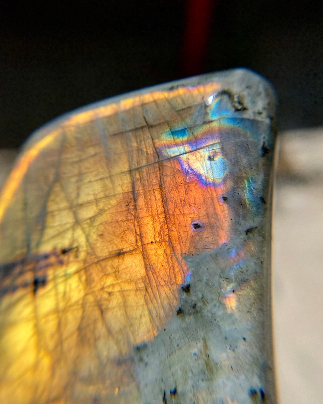 Fire Flash Labradorite Freeform | Ignite Your Purpose