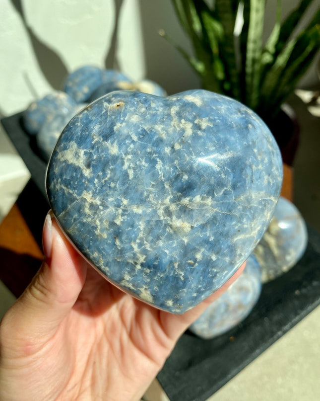 Blue Opal Heart | Calm & Creativity