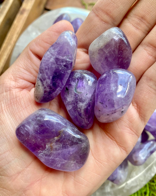 Dream Amethyst Tumbled Stone | Balance & Clarity Energy Stone