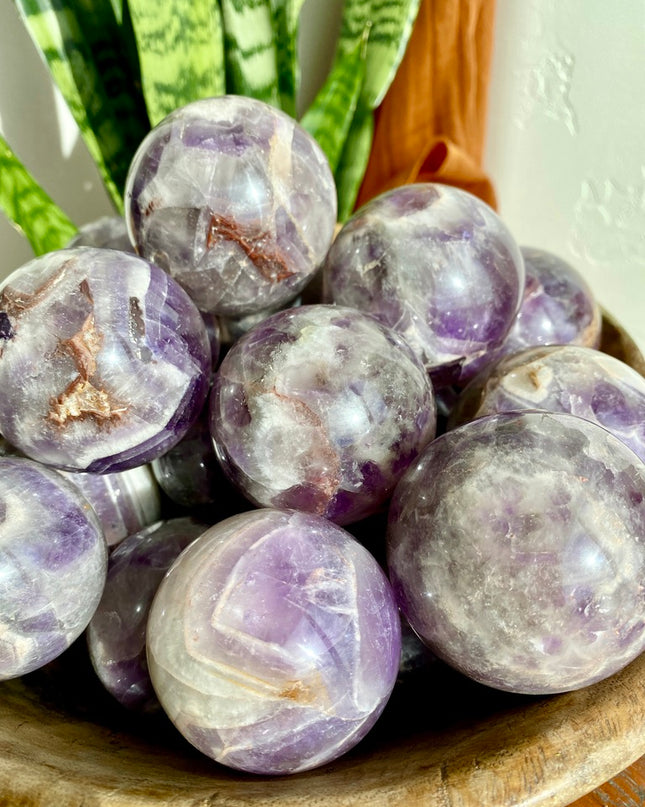 Dream Amethyst Sphere | Beautiful Banded Crystal of Clarity