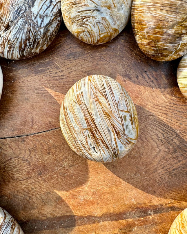 Chopstick Agate Palm Stone | Focus and Flow
