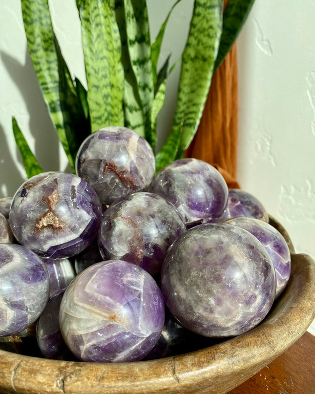 Dream Amethyst Sphere | Beautiful Banded Crystal of Clarity