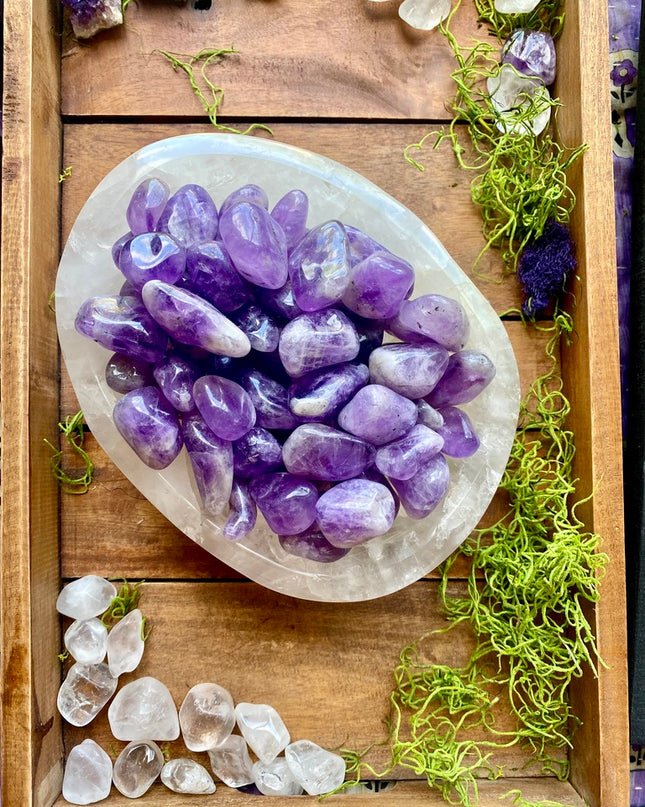 Dream Amethyst Tumbled Stone | Balance & Clarity Energy Stone