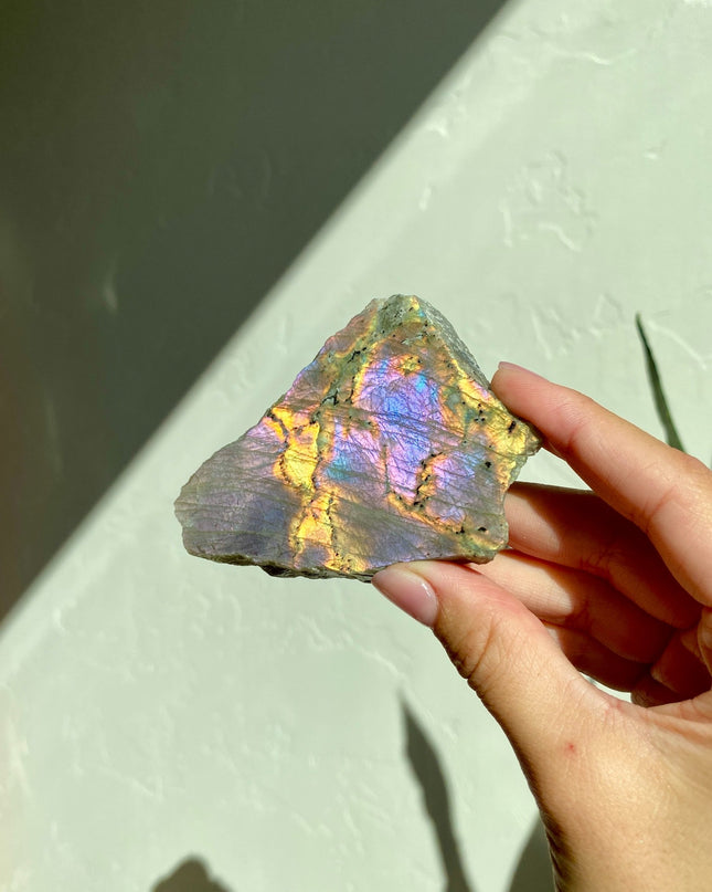 Half-Polished Full Spectrum Labradorite | Natural Radiance