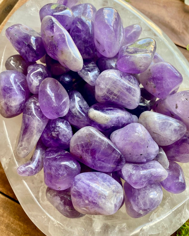 Dream Amethyst Tumbled Stone | Balance & Clarity Energy Stone