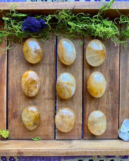 Golden Healer Palm Stone | Ancient Healing Earth Energy