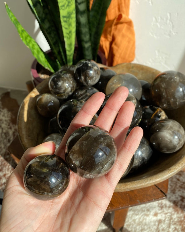 Smokey Quartz Sphere | Grounding, Protection & Calm