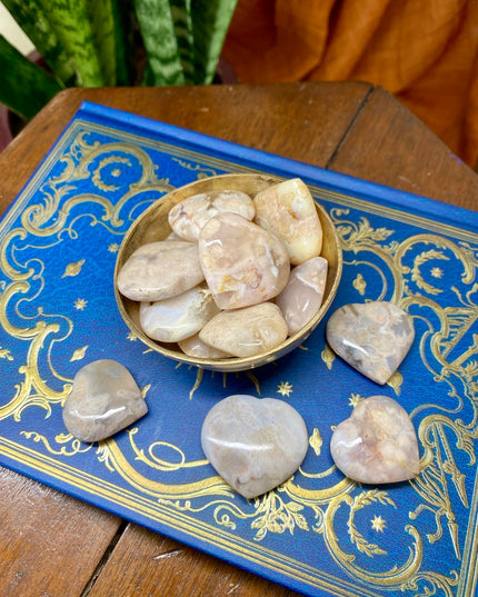 Flower Agate Heart | Gentle Growth