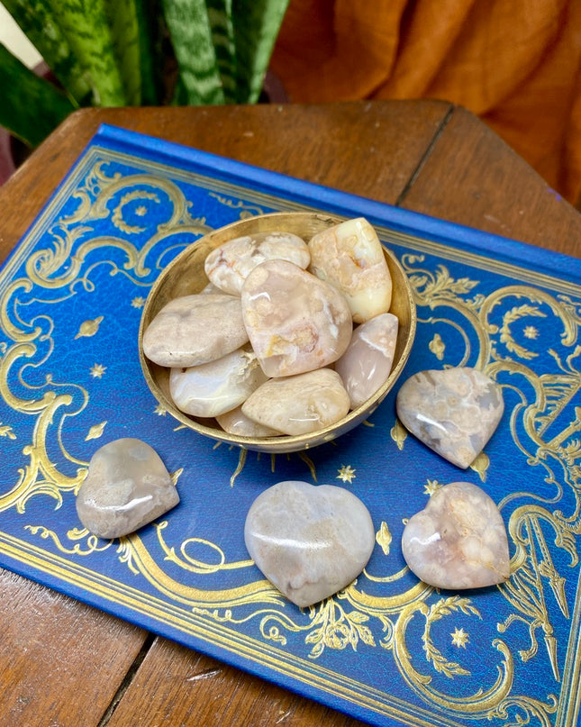 Flower Agate Heart | Gentle Growth