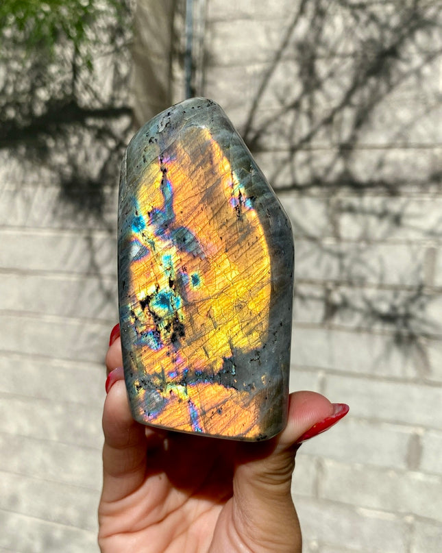 Fire Flash Labradorite Freeform | Creative Power