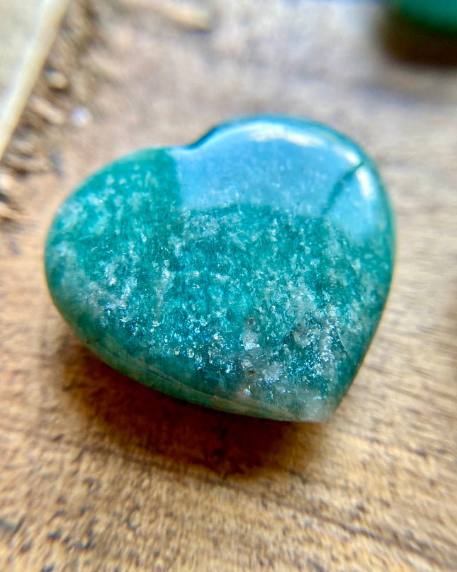 Amazonite Heart | Healing Crystal for Love and Calm