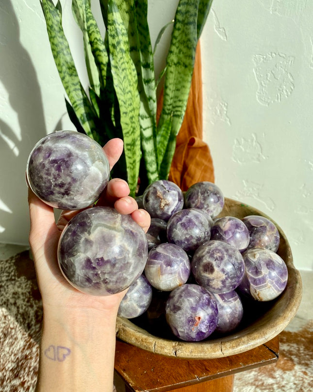 Dream Amethyst Sphere | Beautiful Banded Crystal of Clarity