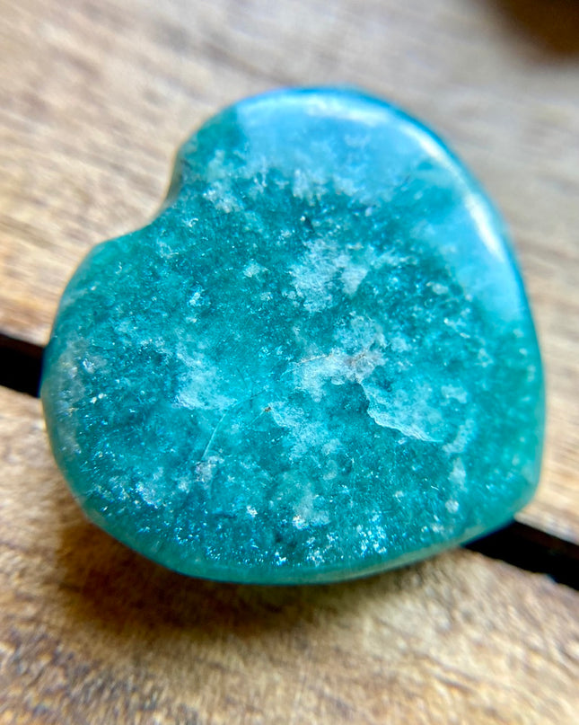 Amazonite Heart | Healing Crystal for Love and Calm