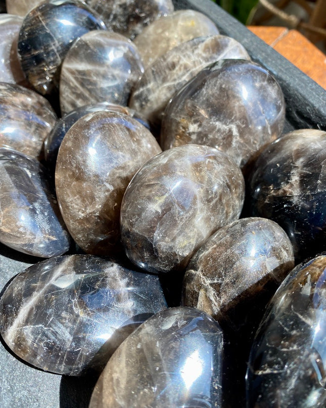 Smokey Quartz Palm Stone |