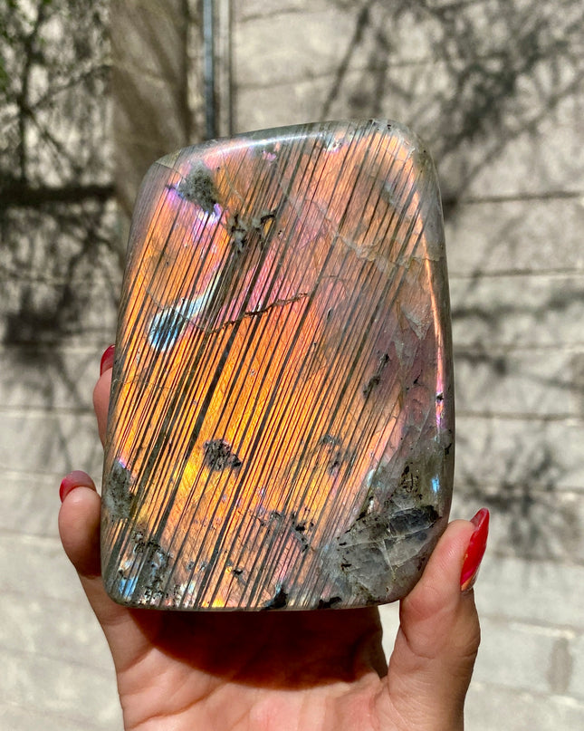 Fire Flash Labradorite Freeform | Radiant Rare and Barcoded