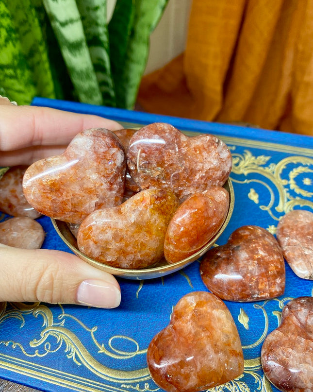 Fire Quartz Heart | Healing Crystal of Love & Energy
