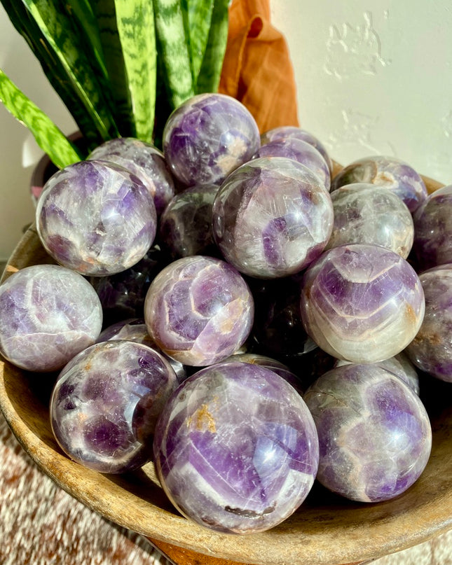 Dream Amethyst Sphere | Beautiful Banded Crystal of Clarity