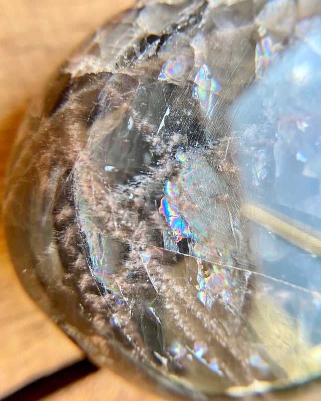 Smokey Quartz Palm Stone |