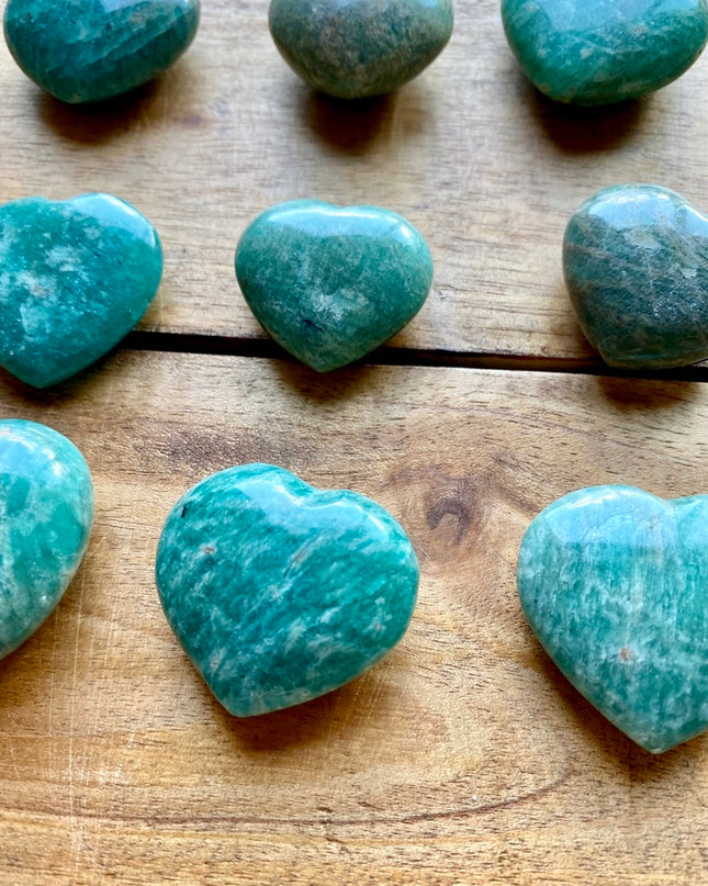 Amazonite Heart | Healing Crystal for Love and Calm