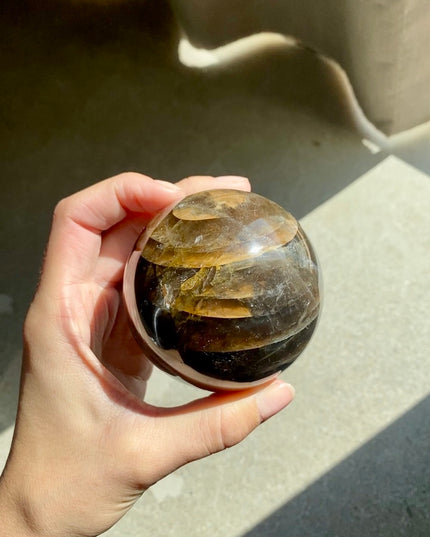 Smokey Quartz Sphere | Grounding, Protection & Calm